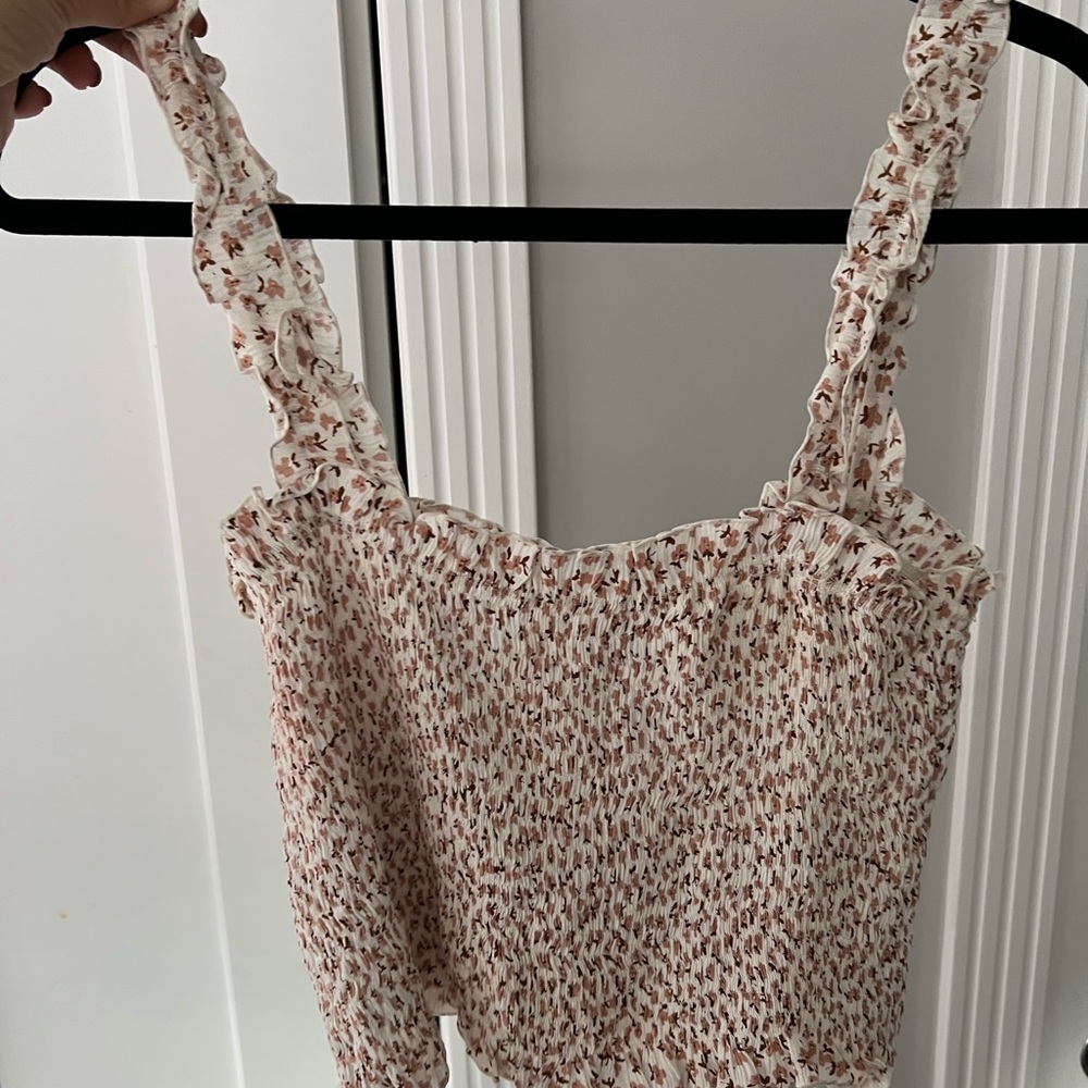 Tube top style light pink tank